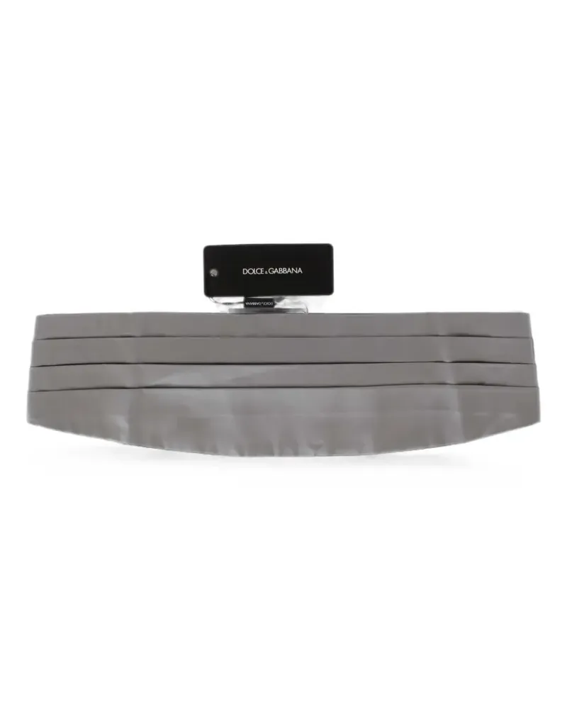 Dolce & Gabbana Kummerbund aus Seide - Grau Grau
