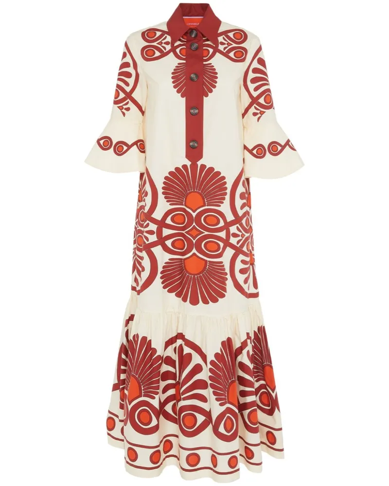 La DoubleJ Kleid mit geometrischem Print - Nude Nude