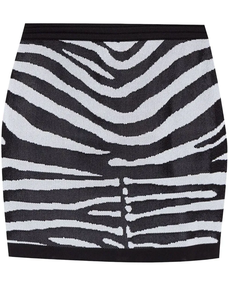 Balmain Rock mit Zebra-Print - Schwarz Schwarz