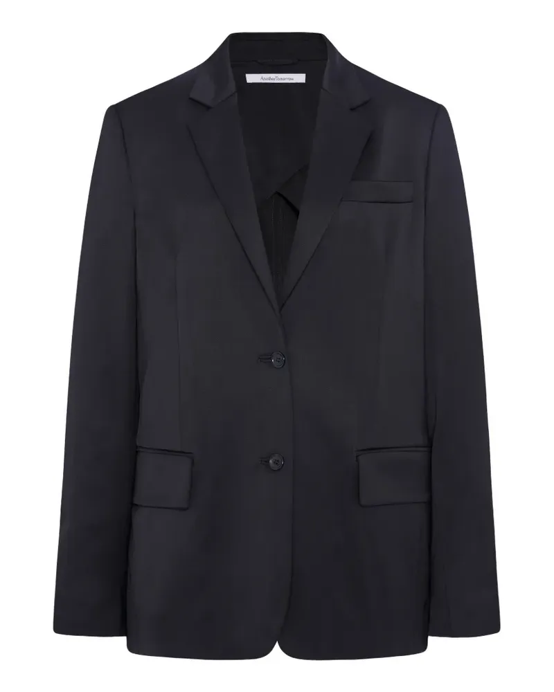 Another Tomorrow relaxed-fit single-breasted blazer - Schwarz Schwarz