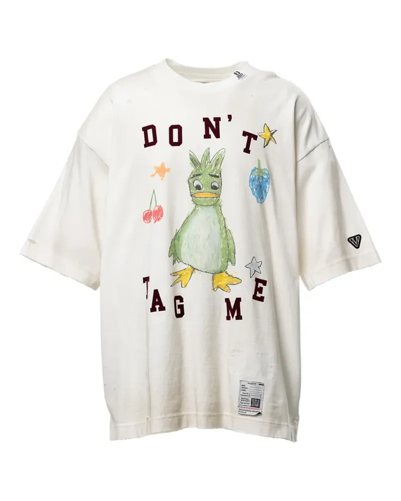 MIHARAYASUHIRO Leon T-Shirt mit Print - Nude Nude