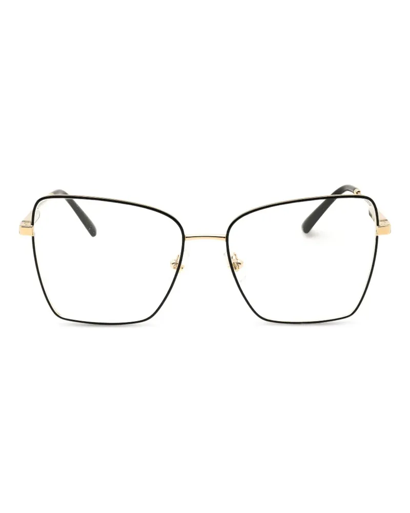 Jimmy Choo Brille mit eckigem Gestell - Schwarz Schwarz