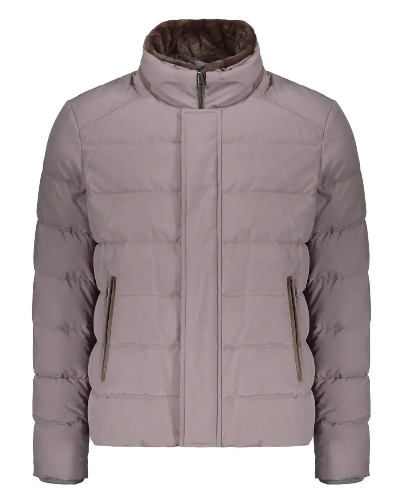 Herno zip quilted jacket - Grau Grau