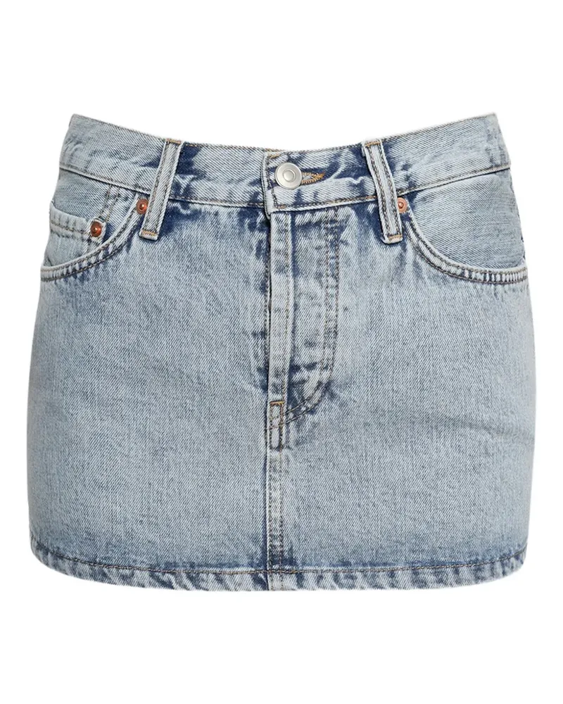 WARDROBE.NYC Klassischer Jeans-Minirock - Blau Blau