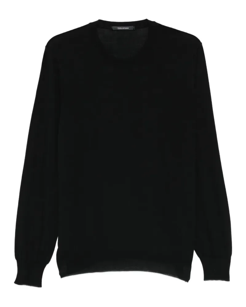Tagliatore crew-neck long-sleeve sweater - Schwarz Schwarz