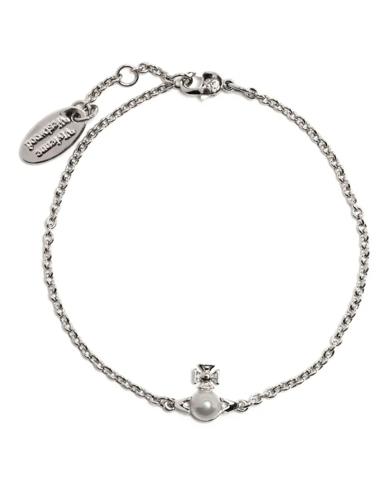 Vivienne Westwood Armband mit Logo-Anhänger - Silber Silber