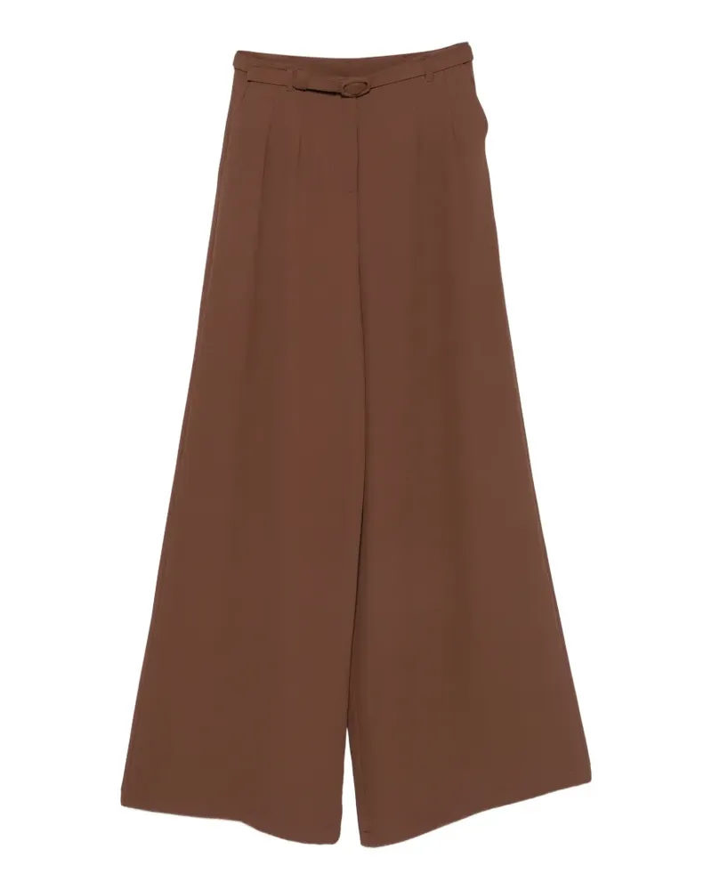 IMPERIAL Weite Palazzohose mit Gürtel - Braun Braun