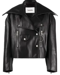 Nanushka Ado Bikerjacke Schwarz