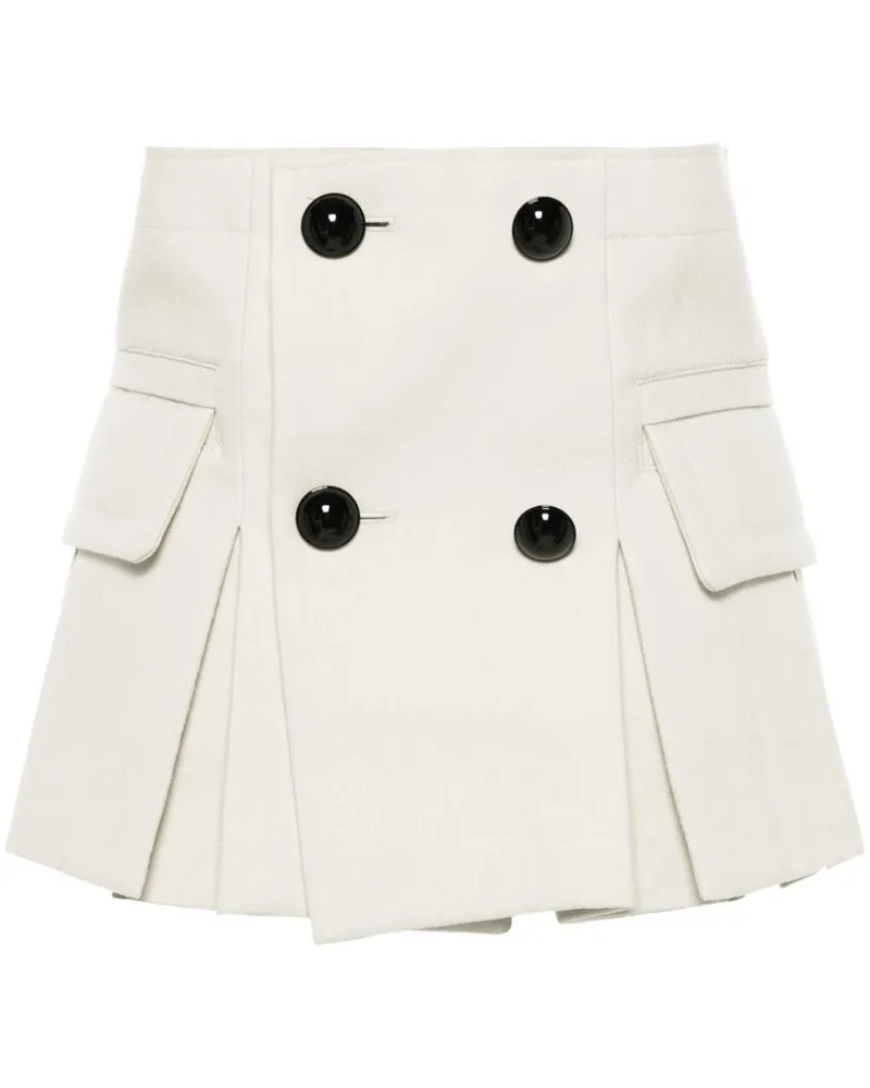 Sacai Shorts mit Falten - Grau Grau