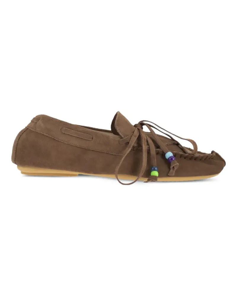 Anniel Loafer mit Fransen - Braun Braun