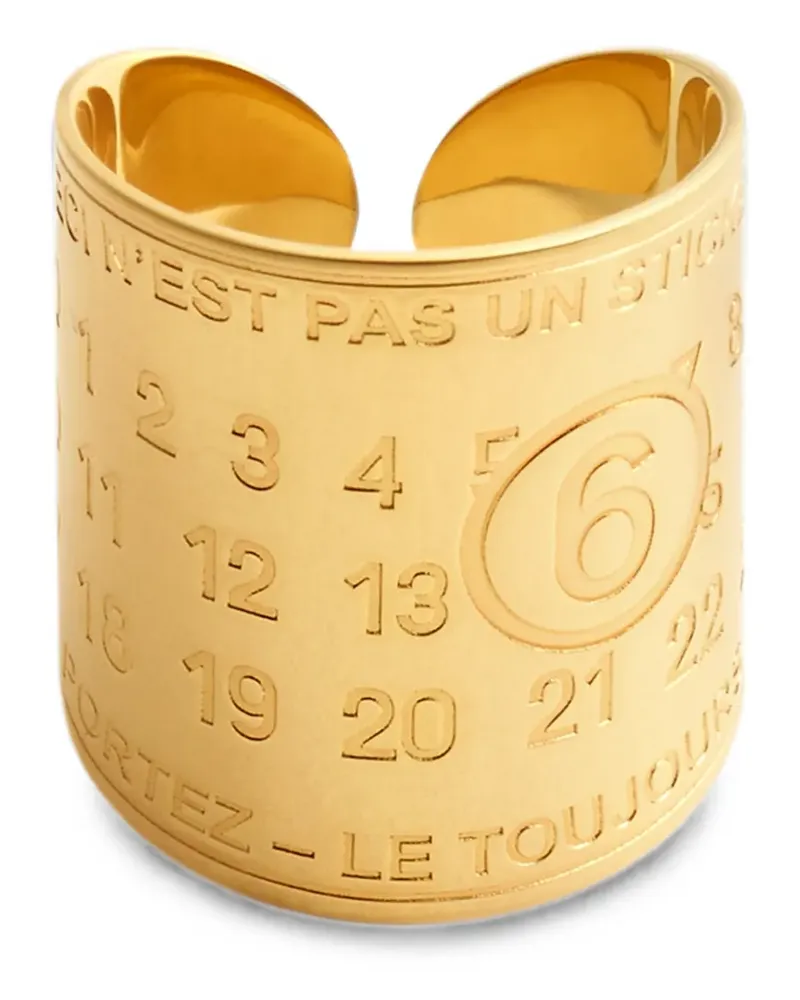 Maison Margiela souvenir sticker band ring - Gold Gold
