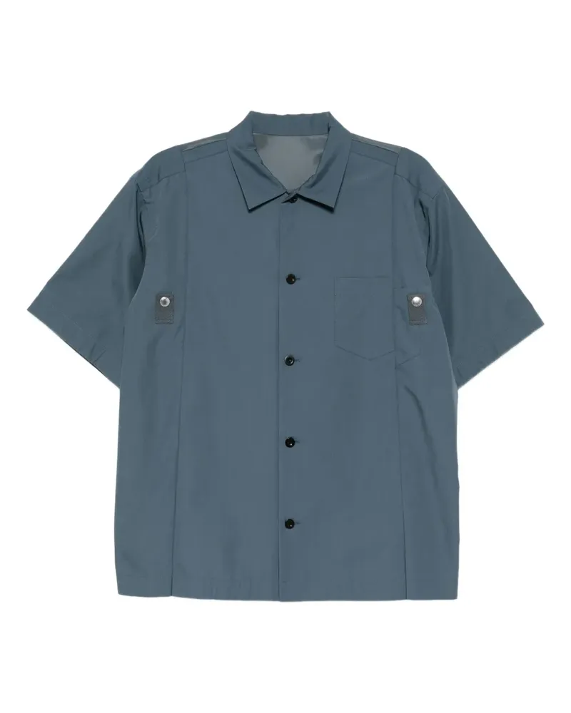 Sacai Hemd aus Popeline - Blau Blau