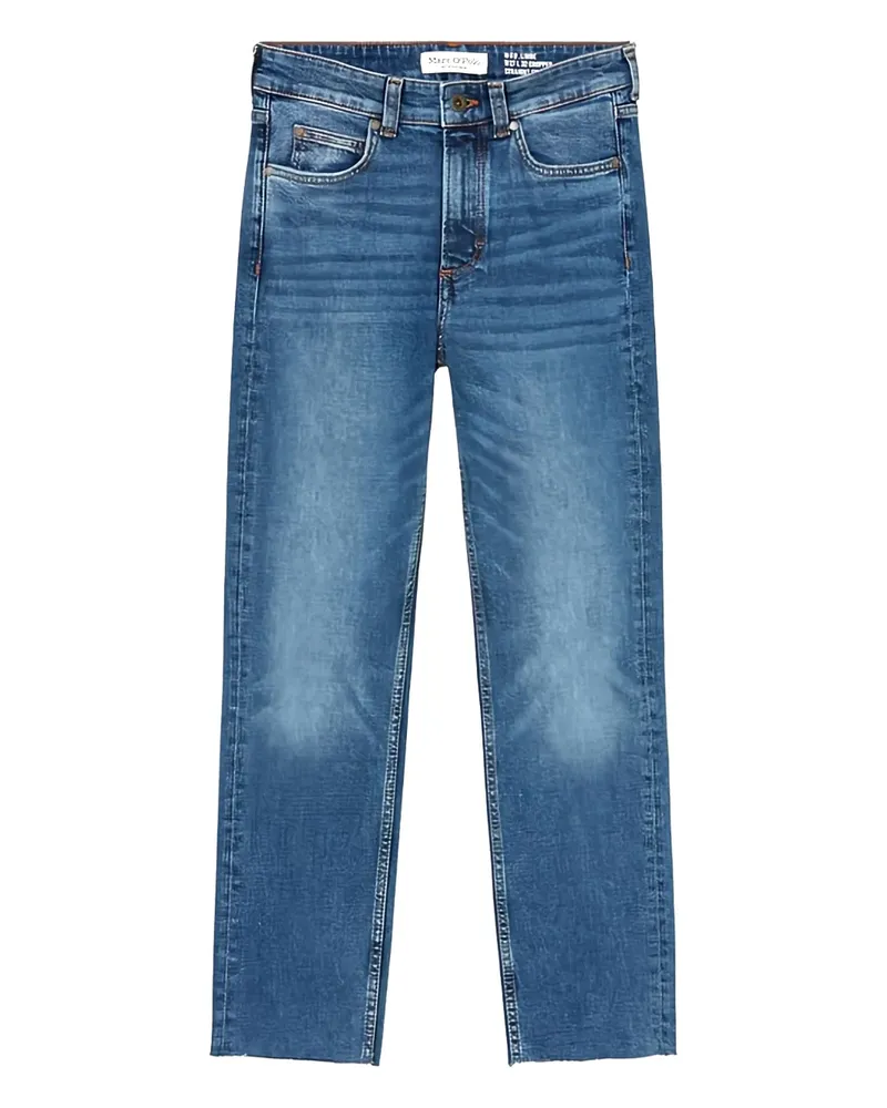Marc O'Polo Jeans mit offenem Saum - Blau Blau