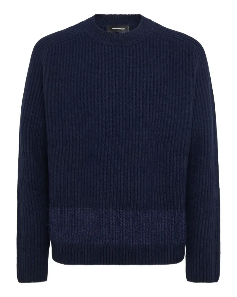 Dsquared2 Gerippter Pullover - Blau Blau