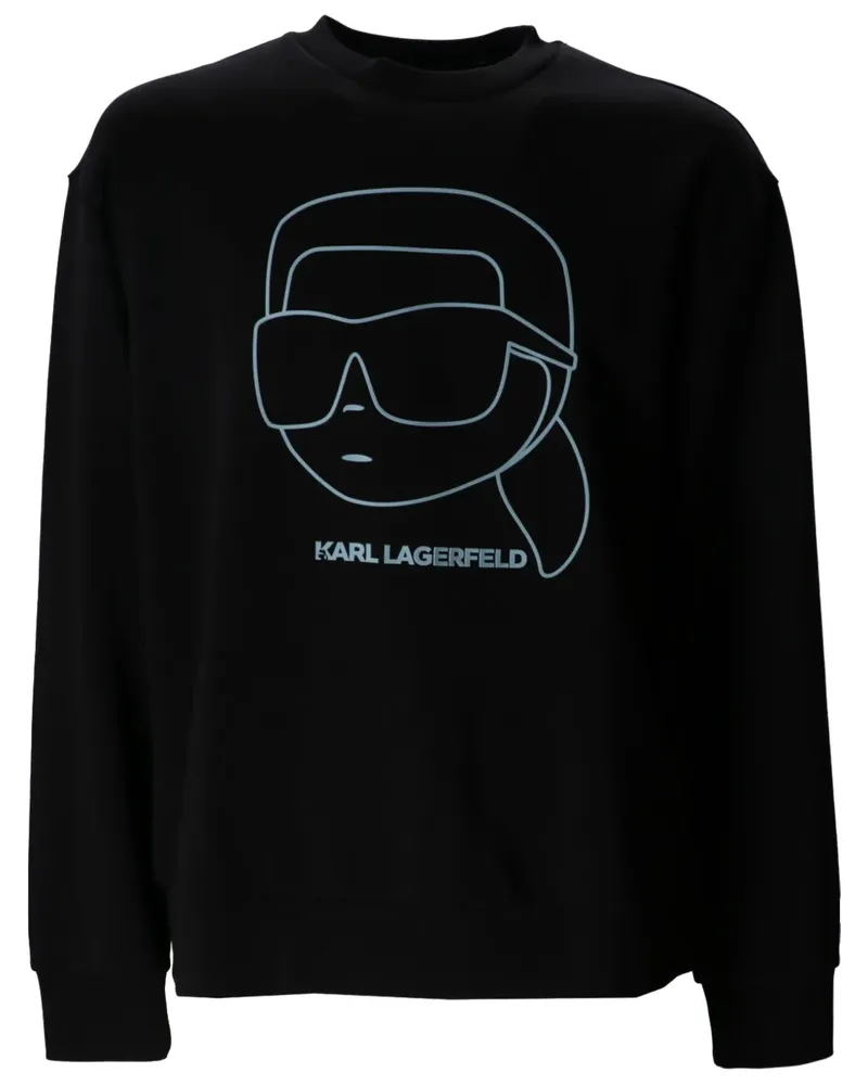 Karl Lagerfeld Klassisches Sweatshirt - Schwarz Schwarz