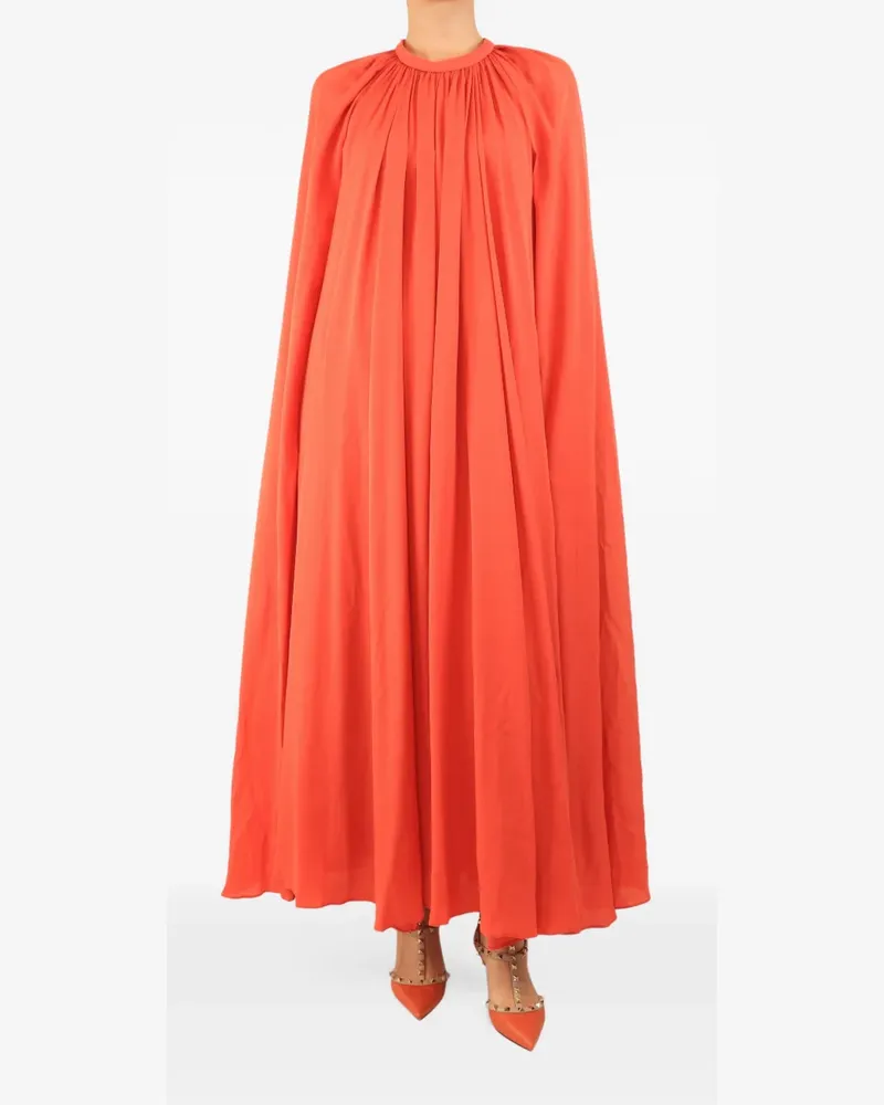 Elie Saab cape maxi dress - Orange Orange