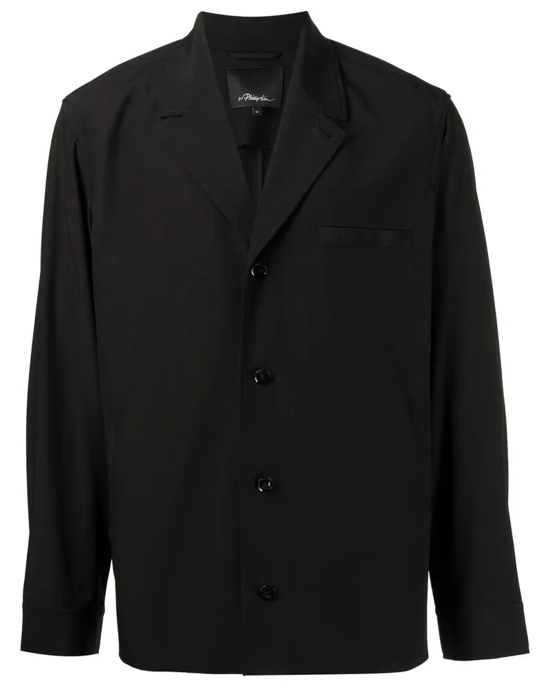 3.1 phillip lim Unstrukturierte Hemdjacke - Schwarz Schwarz