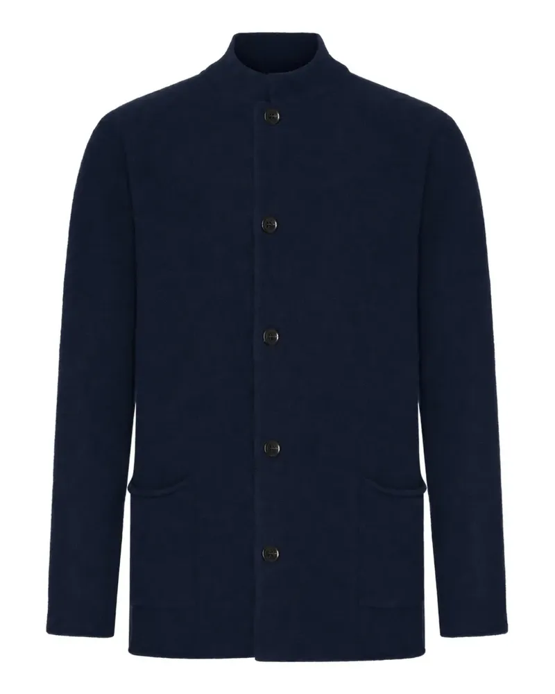 Roberto Collina Jacke mit Stehkragen - Blau Blau