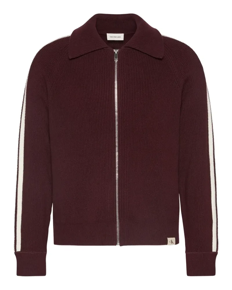 Calvin Klein Gestreifter Cardigan - Braun Braun