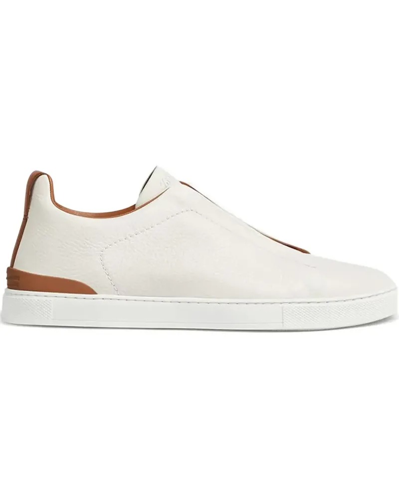 Ermenegildo Zegna Sneakers aus Leder - Weiß Weiß