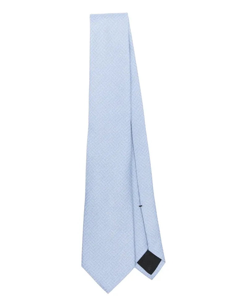 Gucci Krawatte mit Logo-Patch - Blau Blau