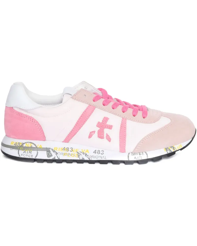 Premiata Sneakers mit Ledereinsätzen - Rosa Rosa