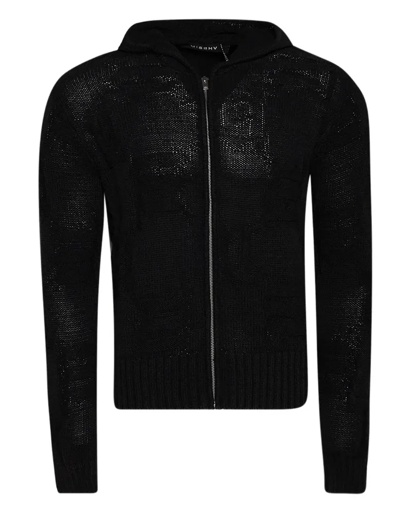 MISBHV Hoodie mit Reißverschluss - Schwarz Schwarz