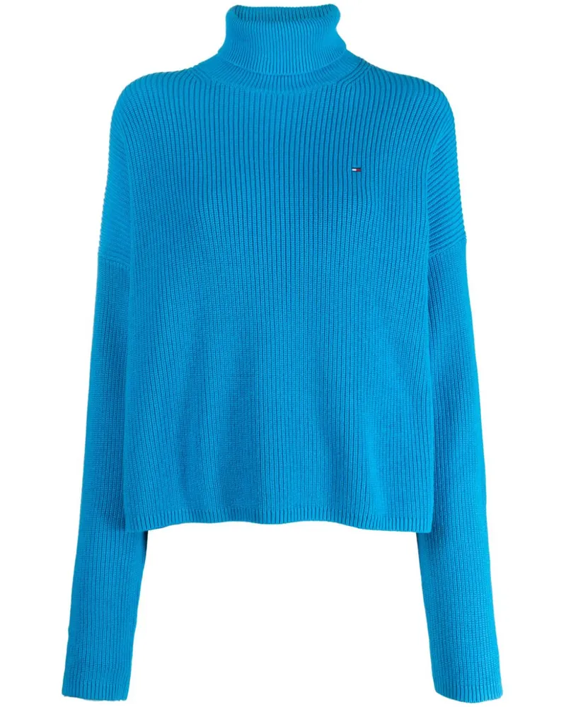 Tommy Hilfiger Pullover mit Rollkragen - Blau Blau