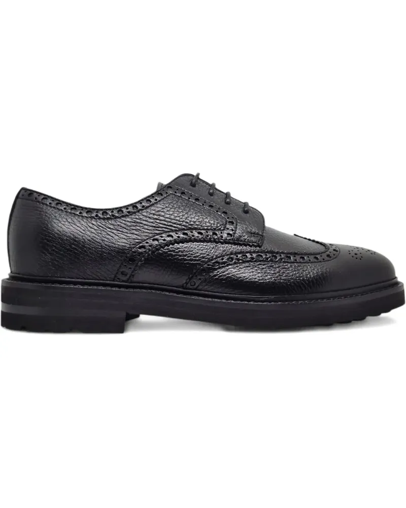 Henderson Derby-Schuhe aus Leder - Schwarz Schwarz