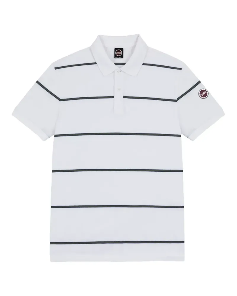 Colmar Gestreiftes Poloshirt - Weiß Weiß