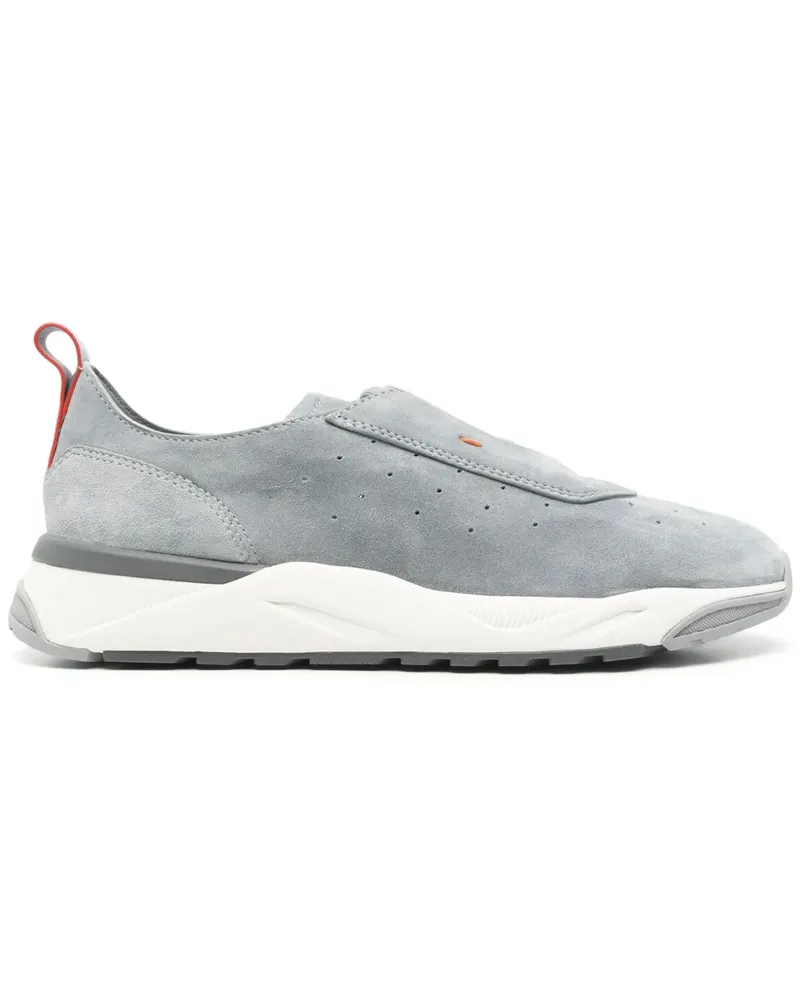 Santoni Sneakers aus Wildleder - Grau Grau