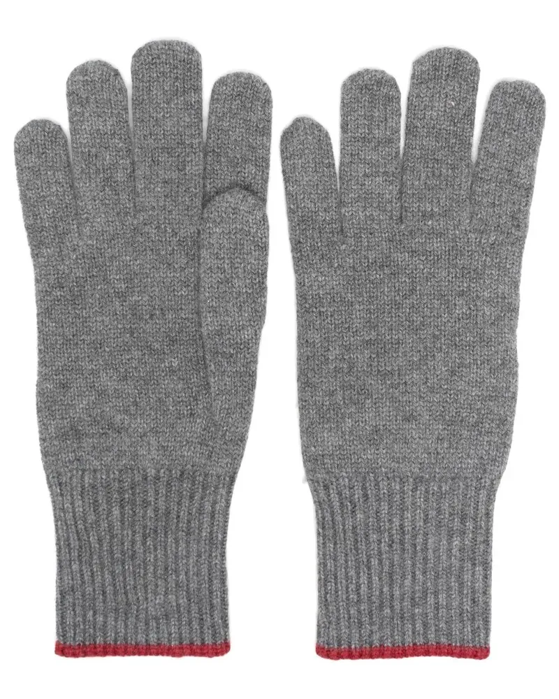 Brunello Cucinelli Handschuhe aus Kaschmir - Grau Grau