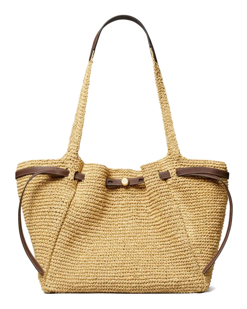 Tory Burch Romy woven tote bag - Nude Nude