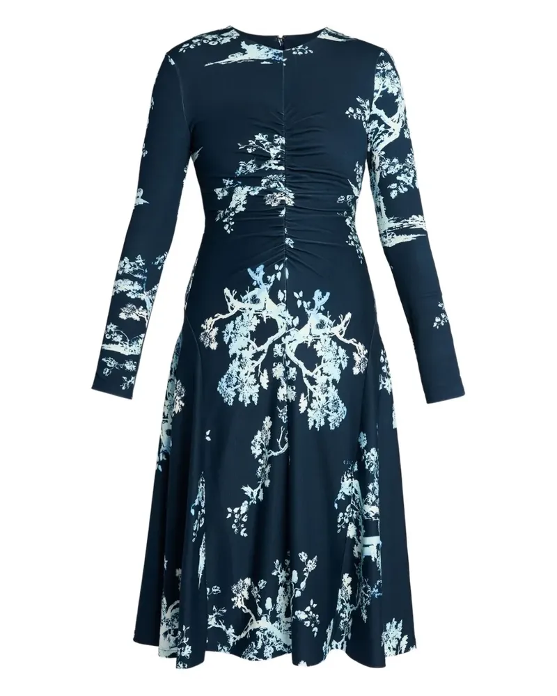 Erdem Drapiertes Midikleid - Blau Blau