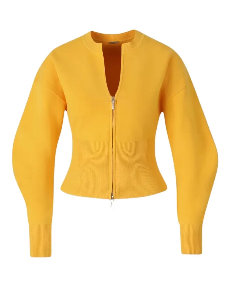 Cult Gaia zip-fastening cardigan - Gelb Gelb