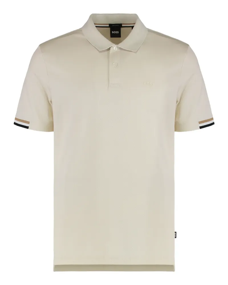 HUGO BOSS Poloshirt mit Knopfverschluss - Nude Nude