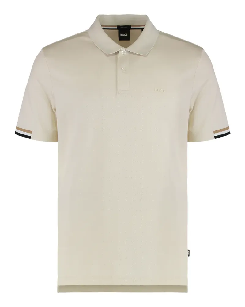 HUGO BOSS Poloshirt mit Knopfverschluss - Nude Nude