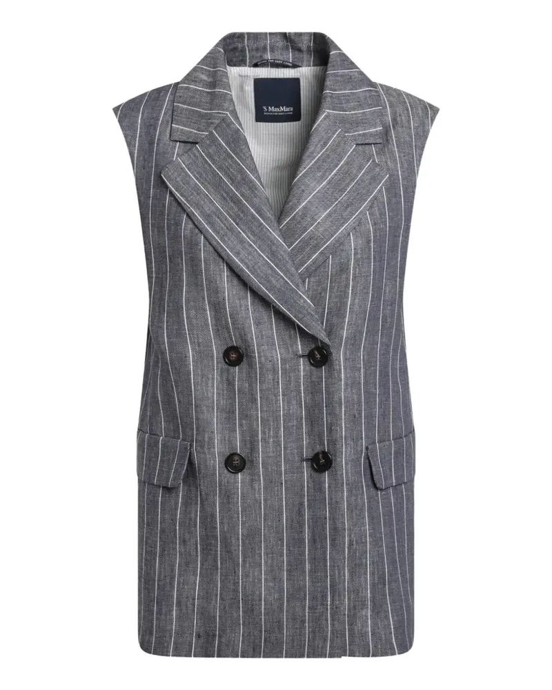 Max Mara Gestreiftes Top - Blau Blau