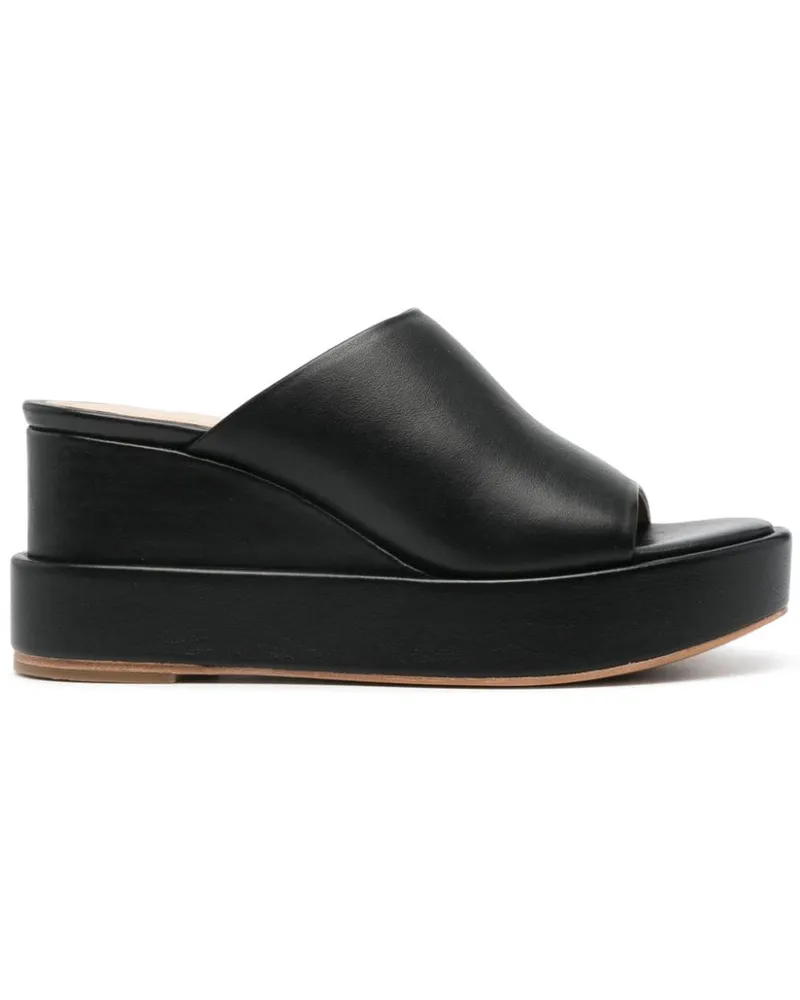 Paloma Barceló Marit Mules mit Plateau 75mm Schwarz