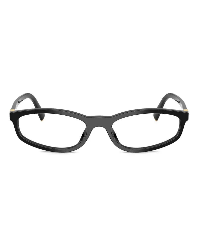 Miu Miu oval-shape glasses - Schwarz Schwarz