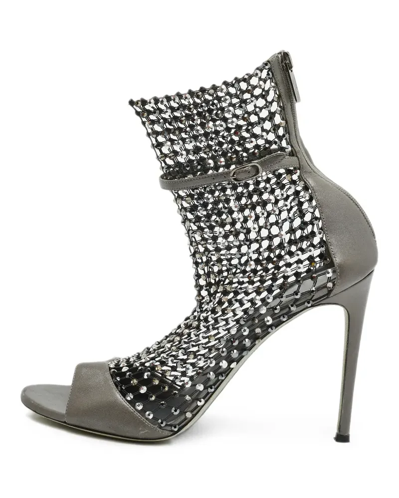 René Caovilla Galaxia lace sandals - Grau Grau