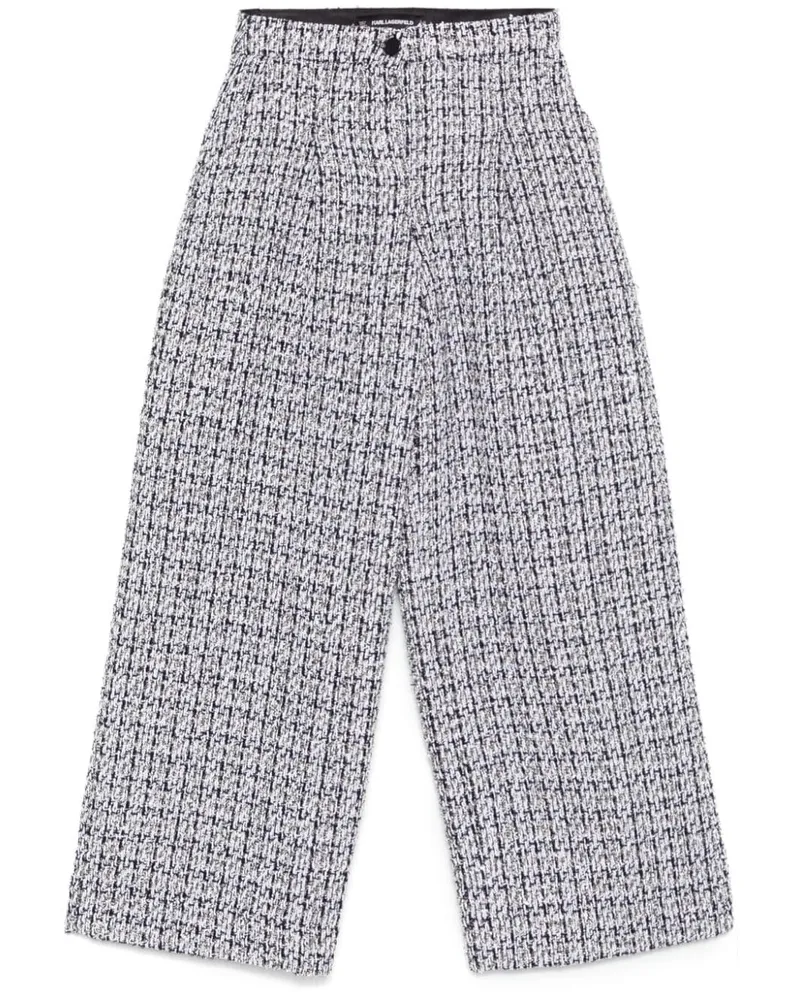 Karl Lagerfeld Hose aus Bouclé - Weiß Weiß