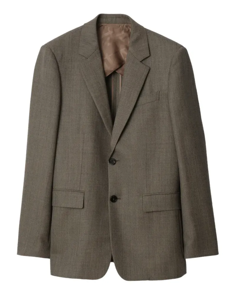 Burberry Klassische Sharkskin Wolljacke - Braun Braun