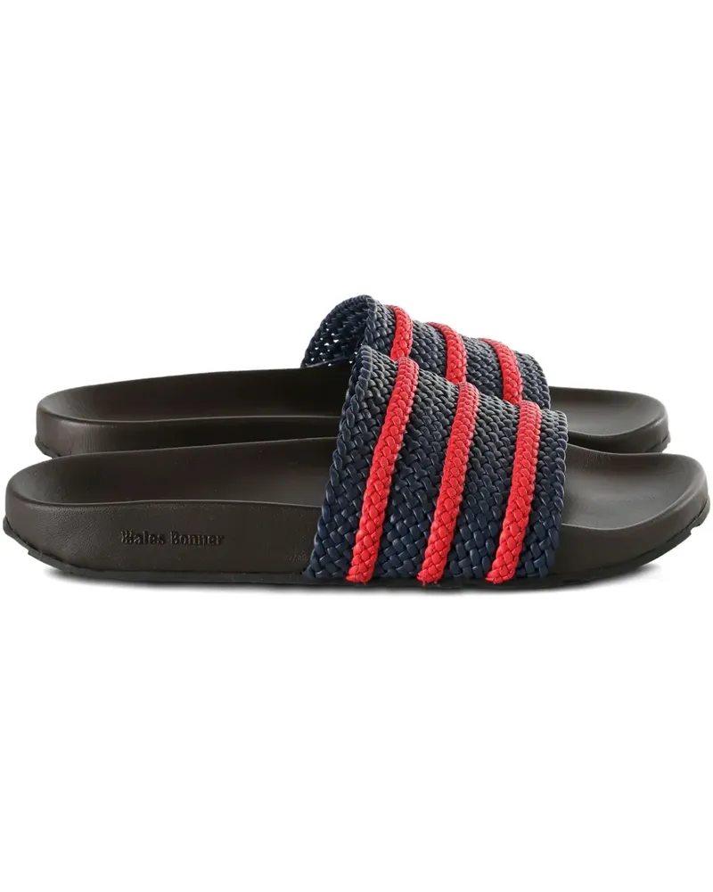 adidas x Wales Bonner Adilette Pantoletten - Blau Blau