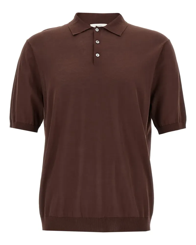 Ballantyne Poloshirt mit kurzen Ärmeln - Braun Braun