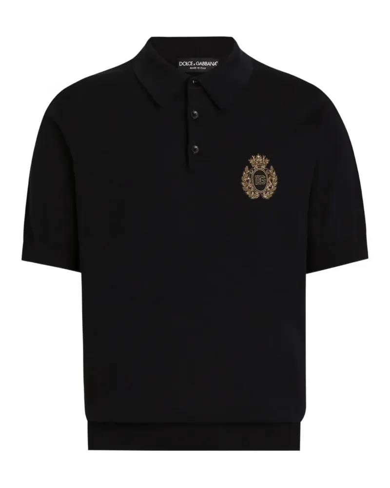 Dolce & Gabbana Poloshirt mit Logo-Stickerei - Blau Blau