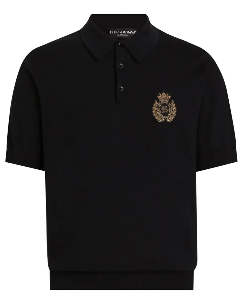 Dolce & Gabbana Poloshirt mit Logo-Stickerei - Blau Blau