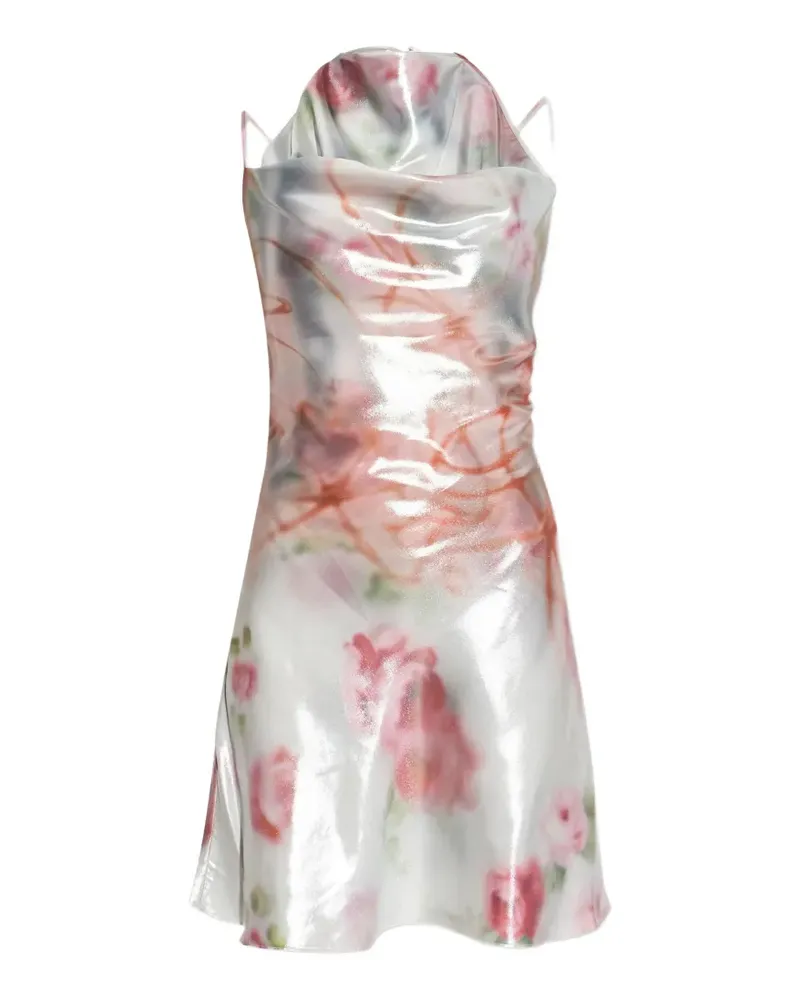 Diesel D-Ebra Minikleid mit Blumen - Rosa Rosa