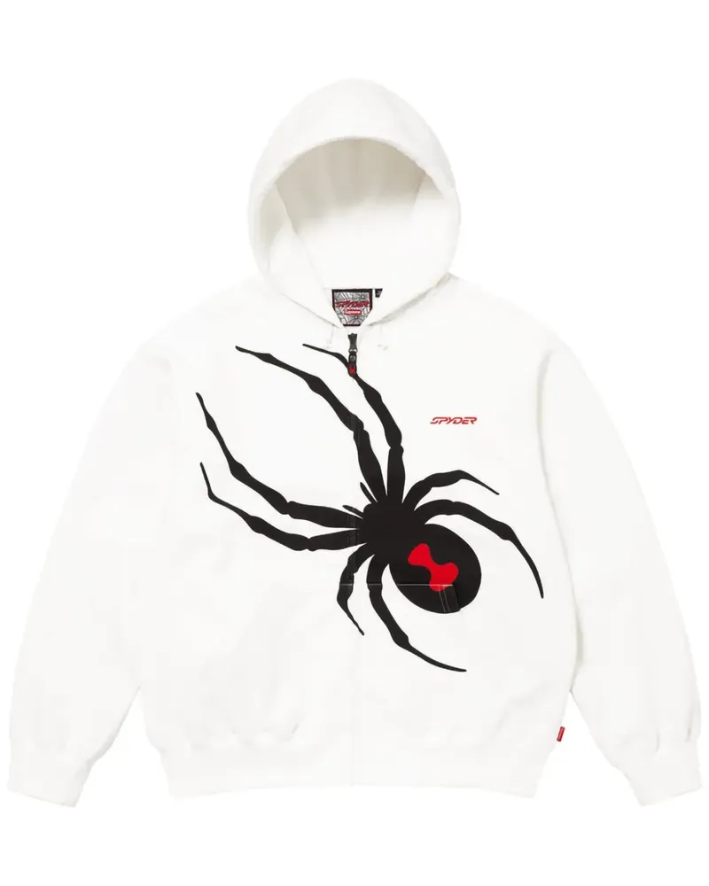 Supreme Being x Spyder Hoodie mit Logo-Print - Weiß Weiß