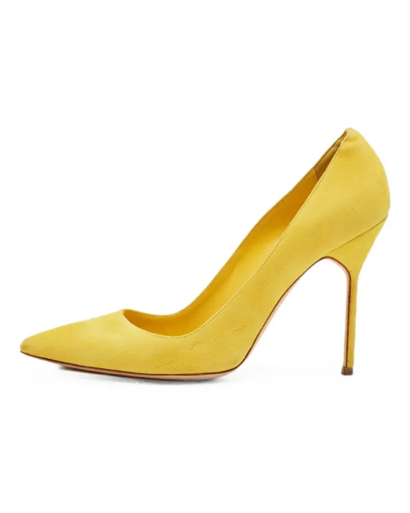 Manolo Blahnik BB pointed-toe pumps - Gelb Gelb